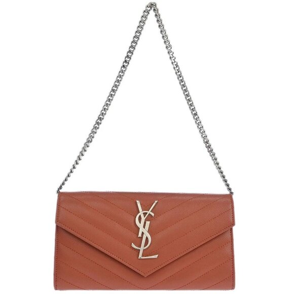 Saint Laurent Pink Envelope WOC Wallet on Chain Handbag INN393965･0216 166390 - Picture 1 of 7
